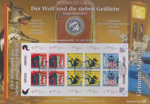 D,Bund, Der Wolf und die sieben Geißlein (Numisblatt 1/2020)