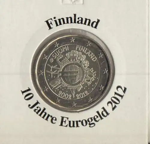 Finnland 2012 10 Jahre Eurobargeld