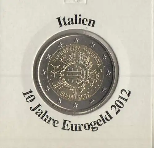 Italien 2012 10 Jahre Eurobargeld