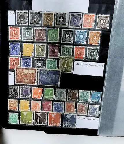 Samml. Deutschland von 1880 bis 1988 (**, *, o.G.), DR, Zonen, Saarland und DDR