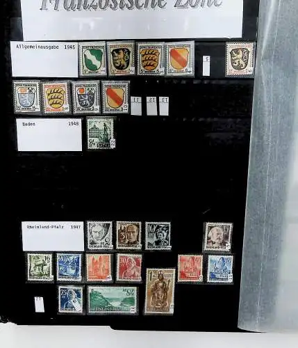 Samml. Deutschland von 1880 bis 1988 (**, *, o.G.), DR, Zonen, Saarland und DDR