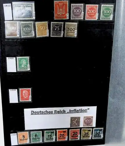 Samml. Deutschland von 1880 bis 1988 (**, *, o.G.), DR, Zonen, Saarland und DDR