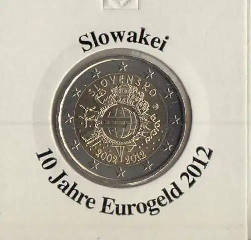 Slowakei 2012 10 Jahre Eurobargeld