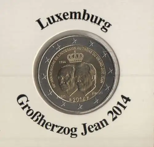 Luxemburg 2014 Großherzog Jean