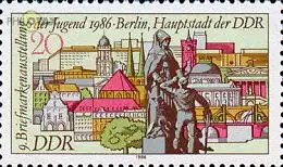 D,DDR Mi.Nr. 3031 Briefmarkenausst. der Jugend, hist.+ mod. Gebäude Berlin (20)