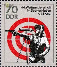 D,DDR Mi.Nr. 3046 WM im Sportschießen, Pistolenschießen (70)