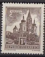 Österreich Mi.Nr. 1037 Freim. Basilika Mariazell (1S,  Bdr.)