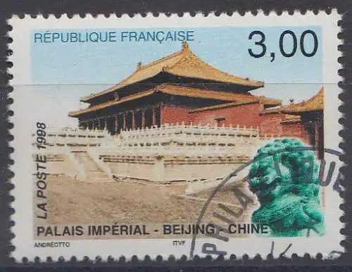 Frankreich MiNr. 3322  Halle der Höchsten Harmonie im Kaiserpalast Peking (3,00)