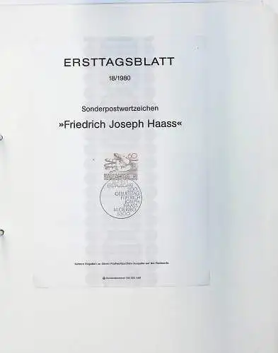 Belege BRD, Berlin und DDR auf Blättern, alle Seiten unten abgebildet