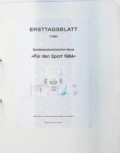 Belege BRD, Berlin und DDR auf Blättern, alle Seiten unten abgebildet