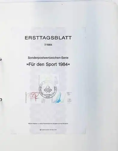 Belege BRD, Berlin und DDR auf Blättern, alle Seiten unten abgebildet