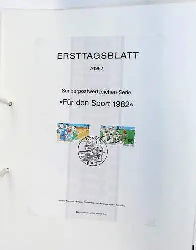 Belege BRD, Berlin und DDR auf Blättern, alle Seiten unten abgebildet