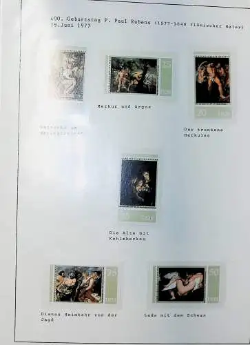 DDR, Kunst auf Briefmarken aus 1955 bis 1988, alles unten abgebildet