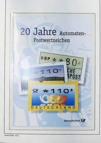 Motive auf Briefmarken zum Thema "Post in Deutschland", alles unten abgebildet