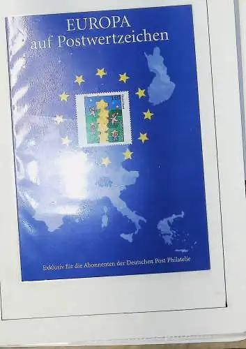 Motive auf Briefmarken zum Thema "Post in Deutschland", alles unten abgebildet