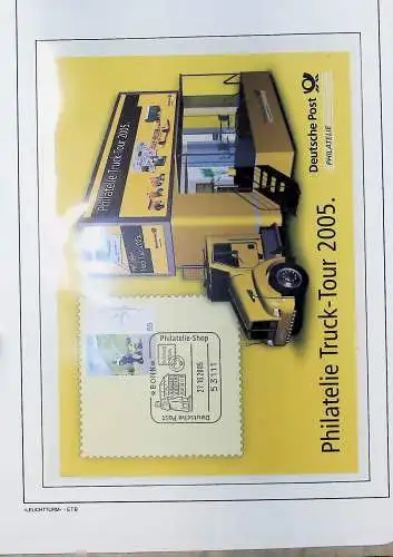 Motive auf Briefmarken zum Thema "Post in Deutschland", alles unten abgebildet