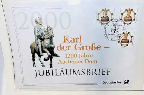 Sammlung "Jubiläumsbriefe" Deutsche Post, alle Briefe unten abgebildet