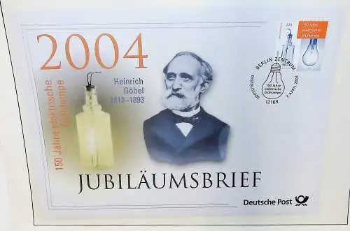 Sammlung "Jubiläumsbriefe" Deutsche Post, alle Briefe unten abgebildet
