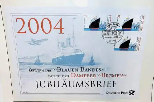 Sammlung "Jubiläumsbriefe" Deutsche Post, alle Briefe unten abgebildet