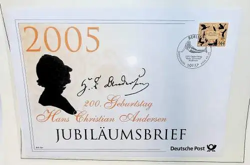 Sammlung "Jubiläumsbriefe" Deutsche Post, alle Briefe unten abgebildet