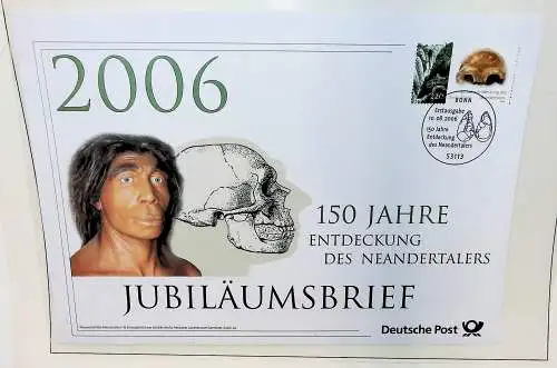 Sammlung "Jubiläumsbriefe" Deutsche Post, alle Briefe unten abgebildet