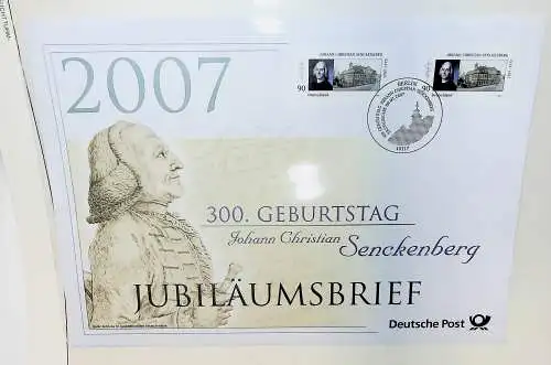 Sammlung "Jubiläumsbriefe" Deutsche Post, alle Briefe unten abgebildet