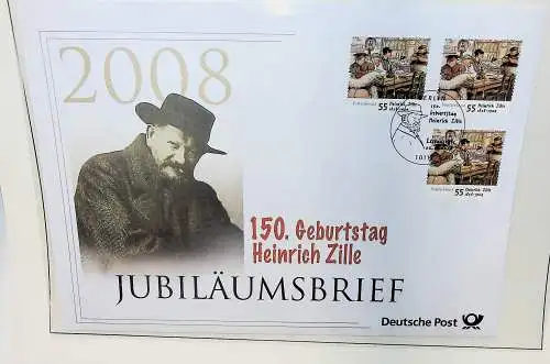 Sammlung "Jubiläumsbriefe" Deutsche Post, alle Briefe unten abgebildet
