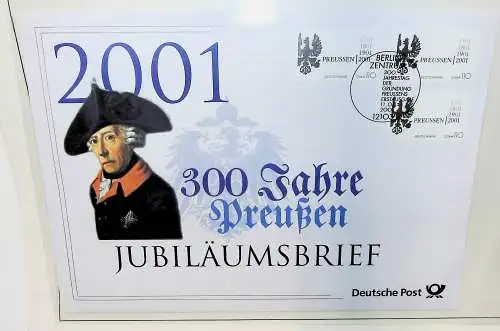 Sammlung "Jubiläumsbriefe" Deutsche Post, alle Briefe unten abgebildet