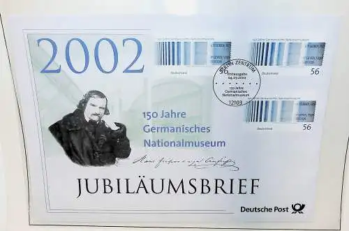 Sammlung "Jubiläumsbriefe" Deutsche Post, alle Briefe unten abgebildet