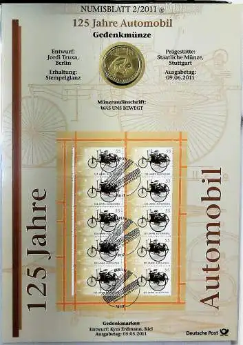  Bund Numisblätter aus 2010 bis 2012