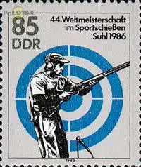 D,DDR Mi.Nr. 3047 WM im Sportschießen, Skeetschießen (85)