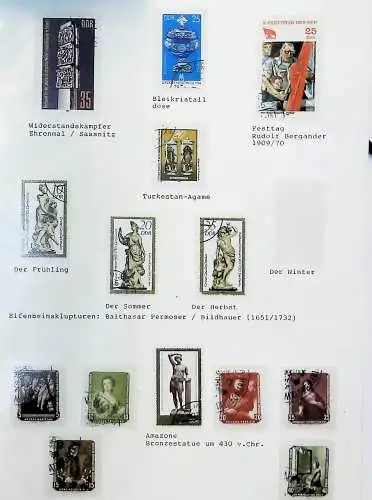 Sammlung "Alle Welt" , Gemälde auf Briefmarken