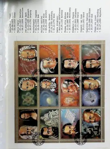 Sammlung "Alle Welt" , Gemälde auf Briefmarken