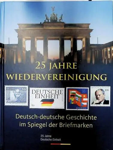 Deutschland "25 Jahre Wiedervereinigung", mit Bund, DDR, Seiten unten abgebildet