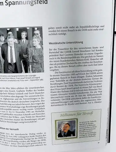 Deutschland "25 Jahre Wiedervereinigung", mit Bund, DDR, Seiten unten abgebildet