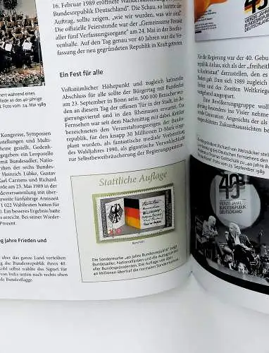 Deutschland "25 Jahre Wiedervereinigung", mit Bund, DDR, Seiten unten abgebildet