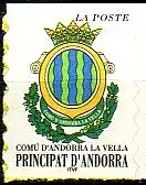 Andorra frz. Mi.Nr. 547 Freim. Gemeindewappen Andorra La Vella (-)