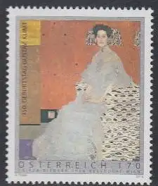 Österreich Mi.Nr. 3009 150.Geb. Gustav Klimt, Bildnis Fritza Riedler (170)