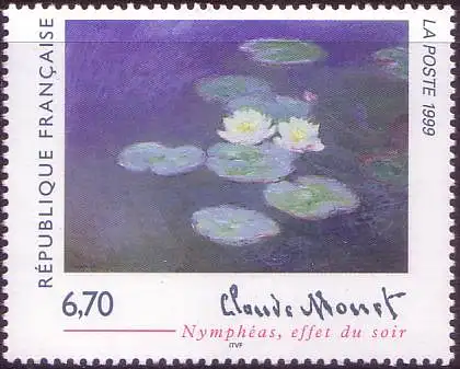 Frankreich Mi.Nr. 3392 Claude Monet: Seerosen am Abend (6,70)