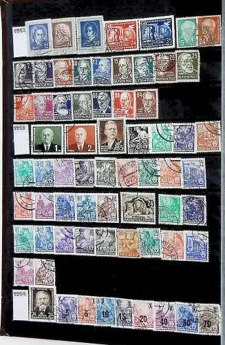 Sammlung DDR meist gestempelt aus den Jahren 1949 bis 1990