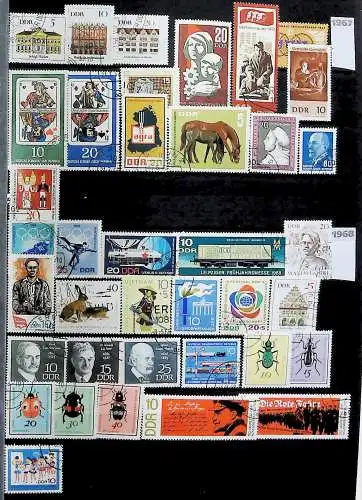 Sammlung DDR meist gestempelt aus den Jahren 1949 bis 1990