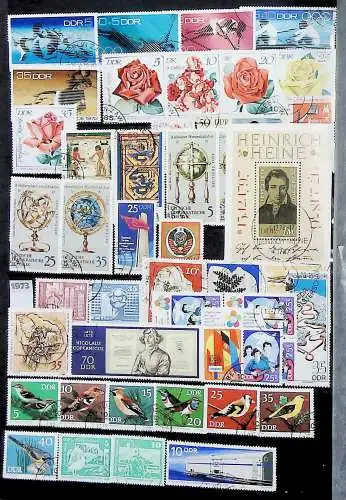 Sammlung DDR meist gestempelt aus den Jahren 1949 bis 1990