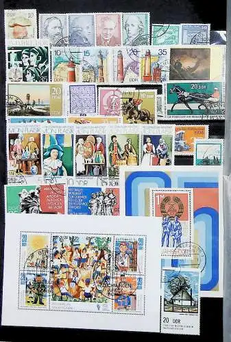 Sammlung DDR meist gestempelt aus den Jahren 1949 bis 1990