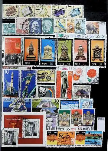 Sammlung DDR meist gestempelt aus den Jahren 1949 bis 1990