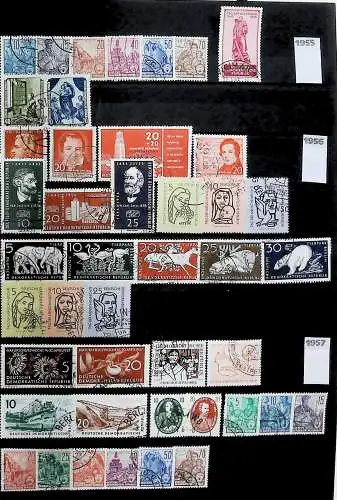 Sammlung DDR meist gestempelt aus den Jahren 1949 bis 1990