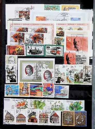 Sammlung DDR meist gestempelt aus den Jahren 1949 bis 1990