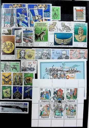 Sammlung DDR meist gestempelt aus den Jahren 1949 bis 1990