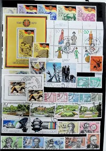 Sammlung DDR meist gestempelt aus den Jahren 1949 bis 1990