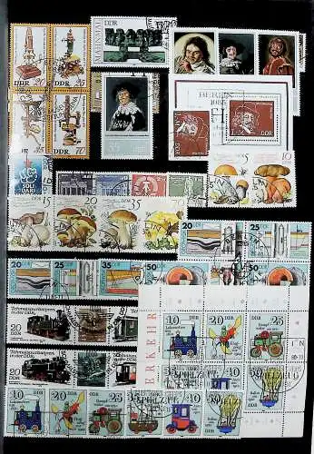 Sammlung DDR meist gestempelt aus den Jahren 1949 bis 1990