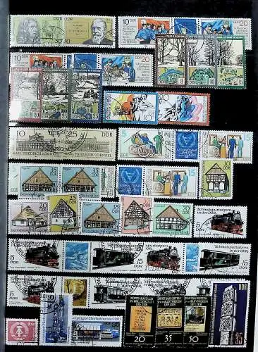 Sammlung DDR meist gestempelt aus den Jahren 1949 bis 1990